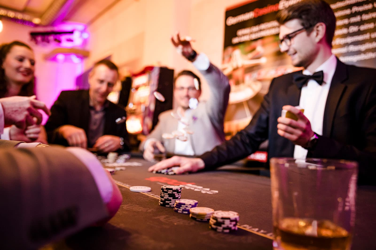 Impression von einem Casino-Event für Silvester