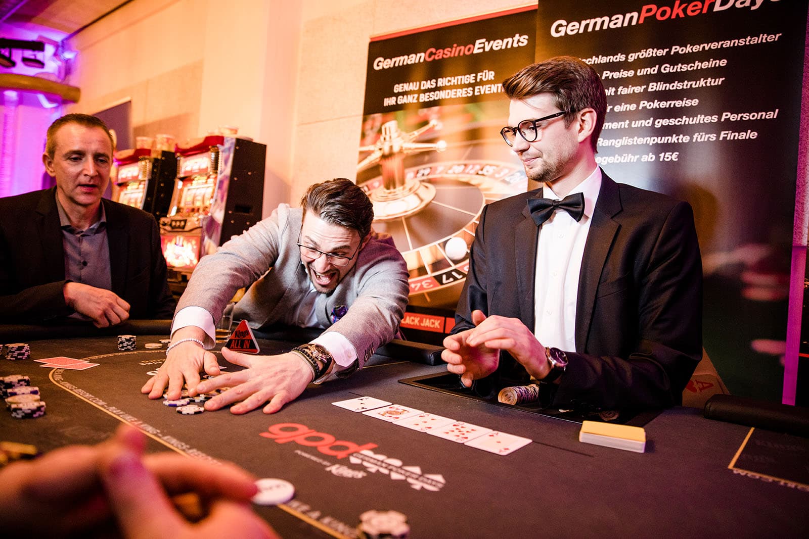 Impression von einem Casino-Event für Networking Event