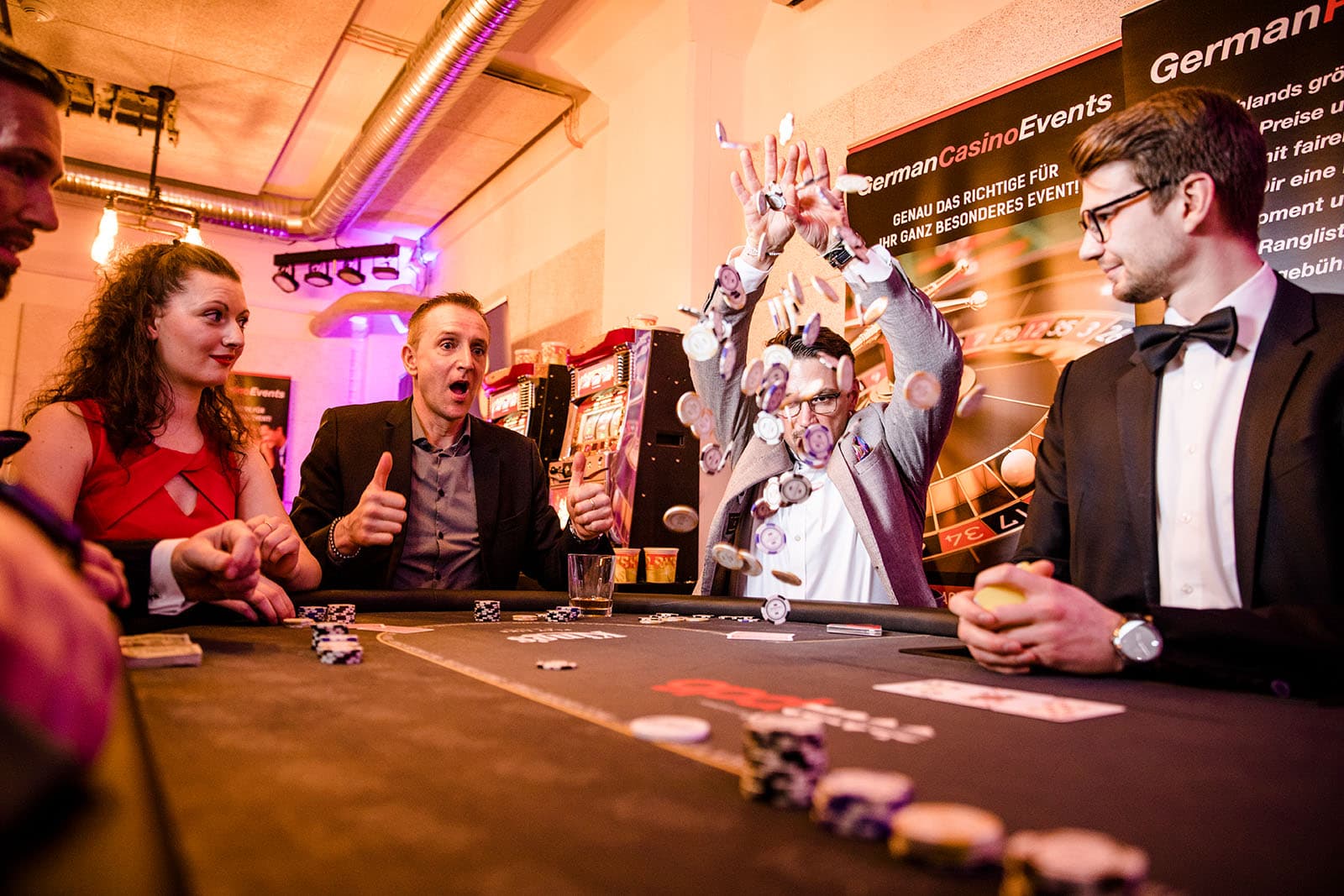 Impression von einem Casino-Event für Networking Event