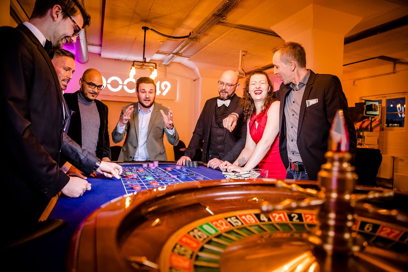 Impression von einem Casino-Event für Geburtstage
